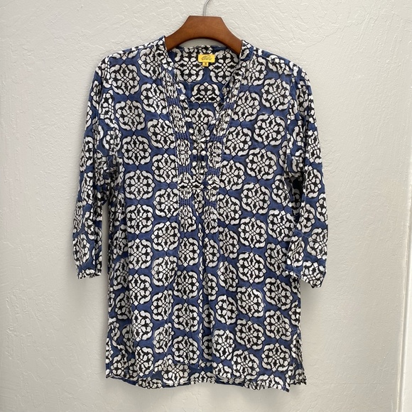 Original Roberta Roller Rabbit Tunic small blue white - Picture 5 of 8